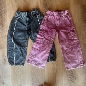 GAP Girls Jeans - barrell and cargo size 5/6